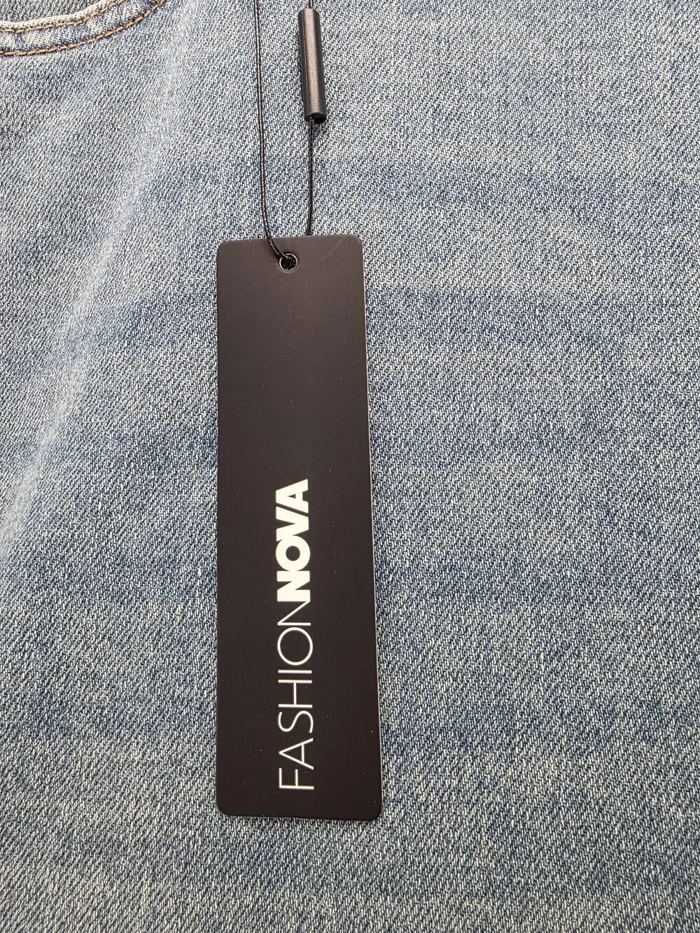 Fashion Nova Jeans Womens 16 Blue My Whole Heart Straight High Rise 34 Inseam